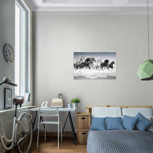 Wandbilder Wohnzimmer XXL Pferde Moderne Bilder Tiere